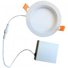 Bulbrite 773221 - 14W LED 6" RECESSED DOWNLIGHT W/ METAL JBOX WHITE ROUND DIMMABLE 80CRI 3000K 120V
