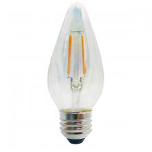Bulbrite 776580 - 4W LED F15 2700K FILAMENT E26 FIESTA BULB CLEAR IRIDESCENT FULLY COMPATIBLE DIMMING