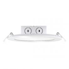 Bulbrite 773125 - 11.6W LED 6" FLAT DOWNLIGHT W/ JBOX WHITE ROUND DIMMABLE 2700K 120V