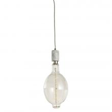Bulbrite 810121 - 4W LED BT SHAPED GRAND 2200K FILAMENT W/ NATURAL WHITE MARBLE PENDANT