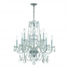 Crystorama 1130-CH-CL-MWP - Traditional Crystal 26'' Hand Cut Crystal Polished Chrome Chandelier
