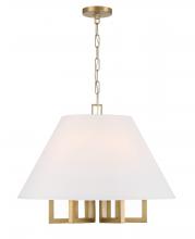 Crystorama 2256-VG - Libby Langdon Westwood 24'' Vibrant Gold Chandelier
