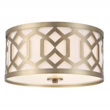 Crystorama 2263-AG - Libby Langdon Jennings 16.25'' Aged Brass Flush Mount