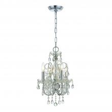 Crystorama 3224-CH-CL-I - Imperial 12'' Italian Crystal Polished Chrome Chandelier