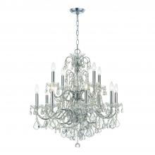 Crystorama 3228-CH-CL-MWP - Imperial 29.5'' Hand Cut Crystal Polished Chrome Chandelier
