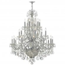 Crystorama 3229-CH-CL-MWP - Imperial 36.5'' Hand Cut Crystal Polished Chrome Chandelier
