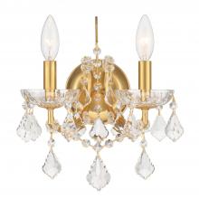 Crystorama 4452-GA-CL-S - Filmore 10.5'' Swarovski Strass Crystal Antique Gold Sconce