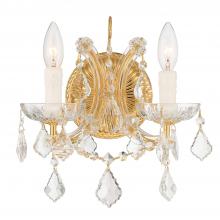 Crystorama 4472-GD-CL-I - Maria Theresa 10.5'' Italian Crystal Gold Sconce