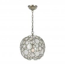 Crystorama 527-SA - Palla 13'' Antique Silver Chandelier