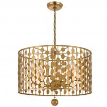 Crystorama 546-GA - Layla 23.75'' Antique Gold Chandelier