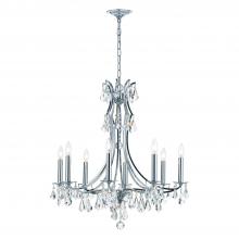 Crystorama 5938-CH-CL-S - Cedar 28'' Swarovski Strass Crystal Polished Chrome Chandelier
