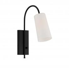 Crystorama ALX-4501-MK - Alexa 5'' Matte Black Task Sconce