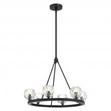 Crystorama ARA-10264-MK - Aragon 24'' LED Matte Black Chandelier