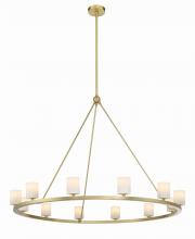 Crystorama ARA-10266-SB-ST - Aragon 46.75'' LED Soft Brass Chandelier