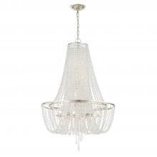 Crystorama ARC-1917-SA-CL-MWP - Arcadia 24'' Antique Silver Chandelier