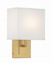 Crystorama BRE-A3632-VG - Brent 7'' Vibrant Gold Sconce