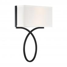Crystorama BRK-A3702-BF - Brinkley 10'' Black Forged Sconce