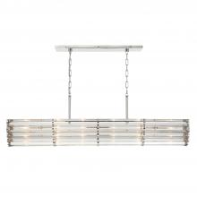 Crystorama ELL-B3007-PN - Libby Langdon Elliot 48'' Polished Nickel Linear Chandelier