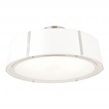 Crystorama FUL-907-PN_CEILING - Fulton 24'' Polished Nickel Semi Flush Mount