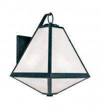 Crystorama GLA-9722-OP-BC - Brian Patrick Flynn Glacier 11'' Black Charcoal Outdoor Sconce