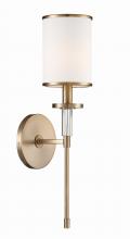 Crystorama HAT-471-VG - Hatfield 5'' Vibrant Gold Sconce