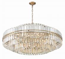 Crystorama HAY-1409-AG - Hayes 40.5'' Aged Brass Chandelier