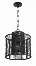Crystorama JAY-A5001-MK - Jayna 12.5'' Matte Black Chandelier