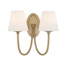 Crystorama JUN-10322-VG - Juno 15'' Vibrant Gold Sconce