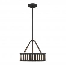 Crystorama KEN-8303-BF - Kendal 15.5'' Black Forged Chandelier