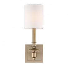 Crystorama LLO-481-AG - Lloyd 4.75'' Aged Brass Sconce