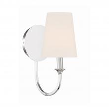 Crystorama PAY-921-CH - Payton 5.5'' Polished Chrome Sconce