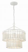 Crystorama TIA-7100-MT - Tiana 15.5'' Matte White Chandelier