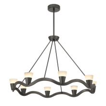 Crystorama VNC-6508-NB - Vance 39'' Integrated LED Bronze Noir Chandelier
