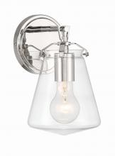 Crystorama VSS-7001-PN - Voss 5.75'' Polished Nickel Sconce