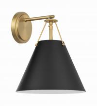 Crystorama XAV-B8311-VG - Xavier 10'' Vibrant Gold Sconce