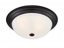Designers Fountain 1257L-ORB-W - Reedley 15.25" 3-Light Flush Mount