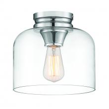 Designers Fountain 1261-CH - Ezra 9" 1-Light Flush Mount