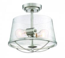 Designers Fountain 87011-SP - Darby Semi-Flush