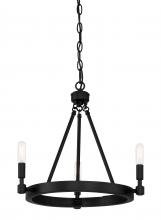 Designers Fountain 92583-BK - Fiora 3 Light Chandelier
