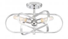 Designers Fountain 93111-PN - Kenzo 3 Light Semi-Flush