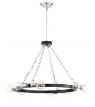 Designers Fountain 93488-BK - Huxton 29.75" 8-Light Chandelier