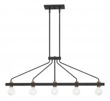 Designers Fountain 94238-BK - Ravella 42" 5-Light Island