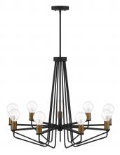 Designers Fountain 94289-BK - Ravella 9 Lt Chandelier