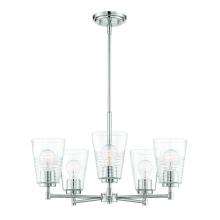 Designers Fountain D230M-5CH-PN - Ingo 24" 5-Light Chandelier