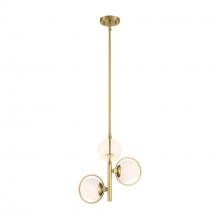 Designers Fountain D296C-15P-BG - Teatro 15 in. 3-Light Brushed Gold Modern Pendant Light