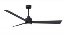 Matthews Fan Company AKLK-BK-BK-56 - Alessandra-56" Three Blade Transitional Ceiling Fan-5CCT Integrated LED-Matte Black Finish