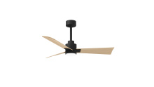 Matthews Fan Company AKLK-BK-LM-42 - Alessandra-42" Three Blade Transitional Ceiling Fan-5CCT Integrated LED-Matte Black Finish
