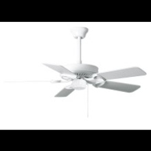 Matthews Fan Company AM-USA-WH-42-LK - America Ceiling Fan - Made in USA - White Body - Light Kit - 42" Blades