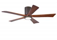 Matthews Fan Company IR5HLK-TB-WA-52 - Irene-5HLK-52" Five Blade Flush Mount Paddle Fan-5CCT Integrated LED-Textured Bronze Finish