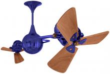Matthews Fan Company IV-BLUE-WD - Italo Ventania - Rotational Ceiling Fan - Safira Finish - Mahogany Tone Blades
